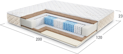 Матрас Comfort Plus Total 438 матрас 120x200 со съёмным чехлом