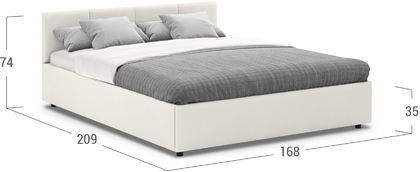 Кровать двуспальная Прима 160х200 Модель 1200